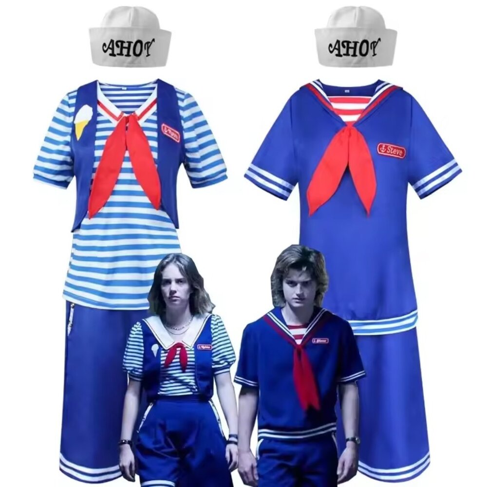 Stranger Things Scoops Ahoy Steve Costume Large